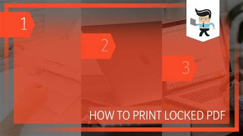 how to print locked pdf